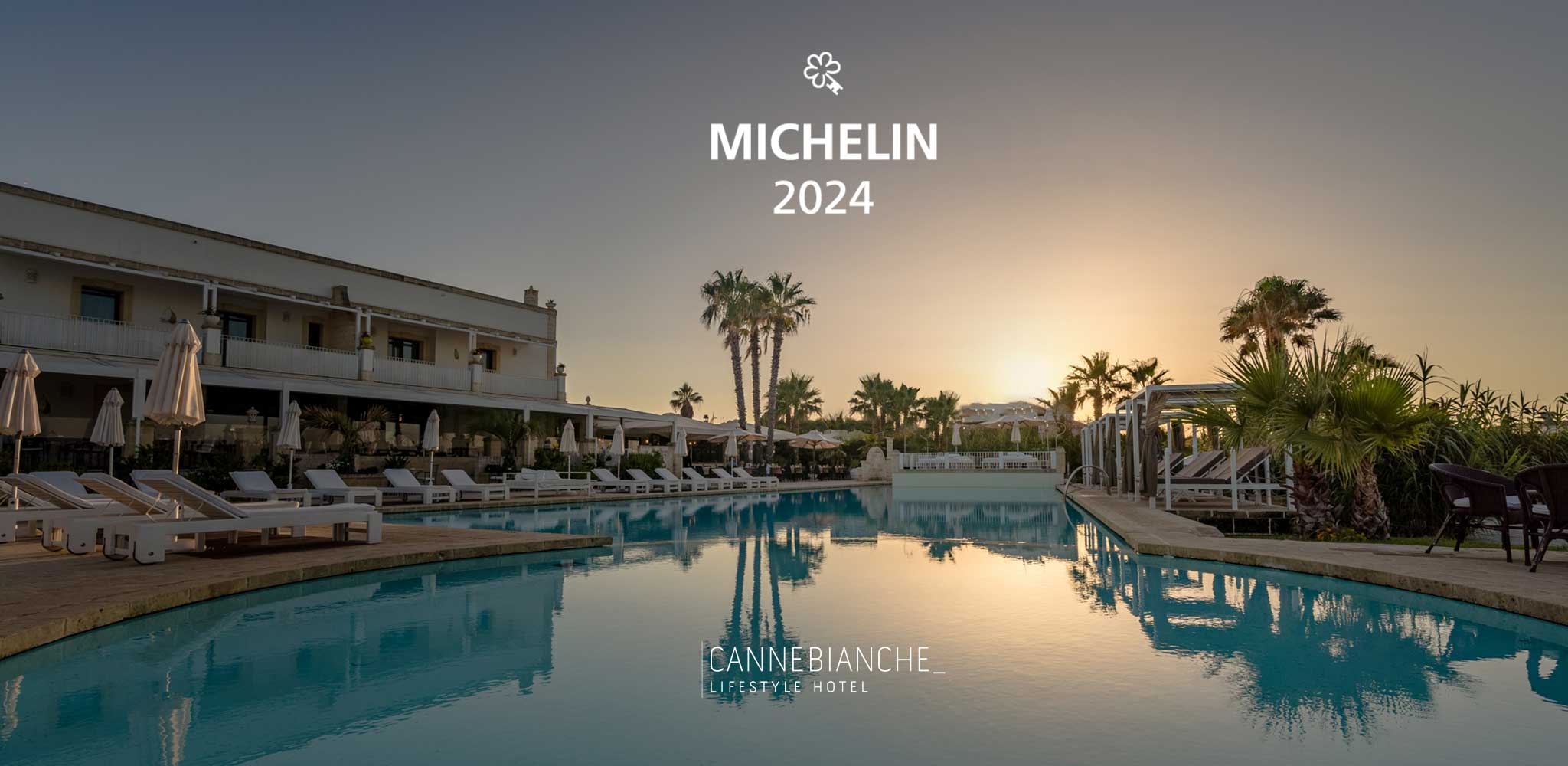 Canne Bianche Lifestyle Hotel è stato insignito del prestigioso riconoscimento “1 Chiave Michelin” dalla Guida Michelin. 
